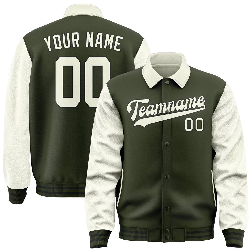 Custom Olive Cream Jacket