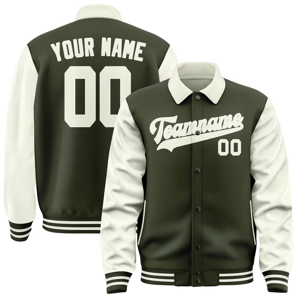 Custom Olive Cream Jacket