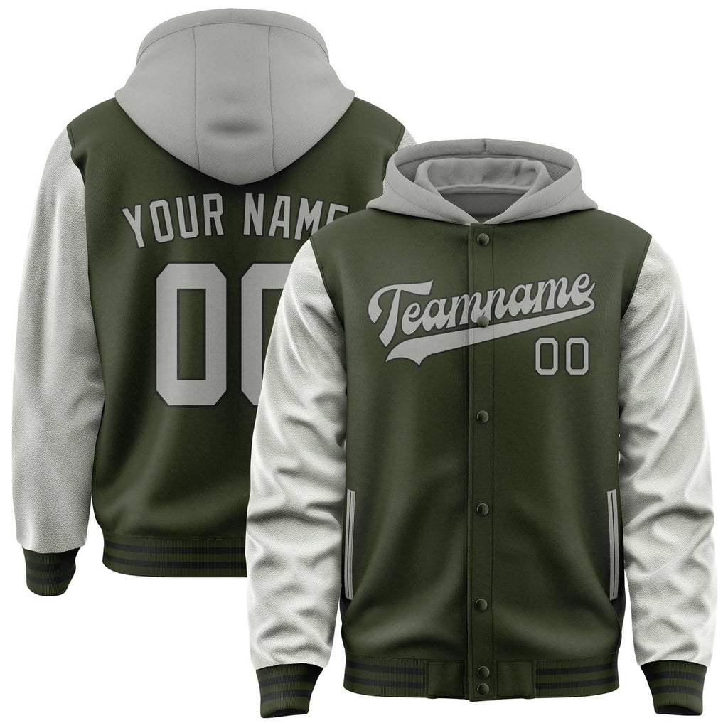 Custom Olive Gray Jacket