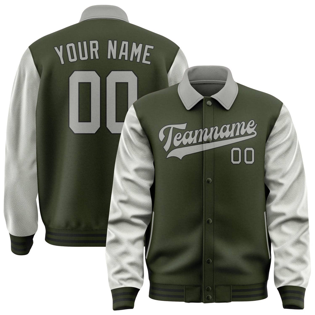 Custom Olive Gray Jacket