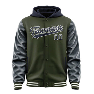 Custom Olive Navy Jacket