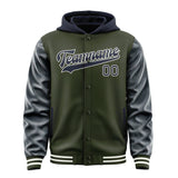 Custom Olive Navy Jacket