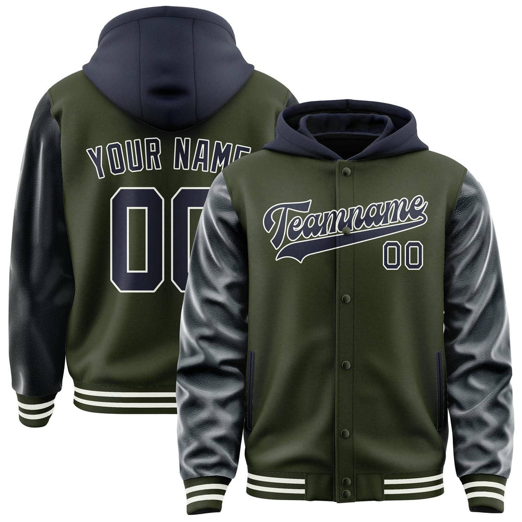 Custom Olive Navy Jacket