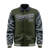 Custom Olive Navy Jacket