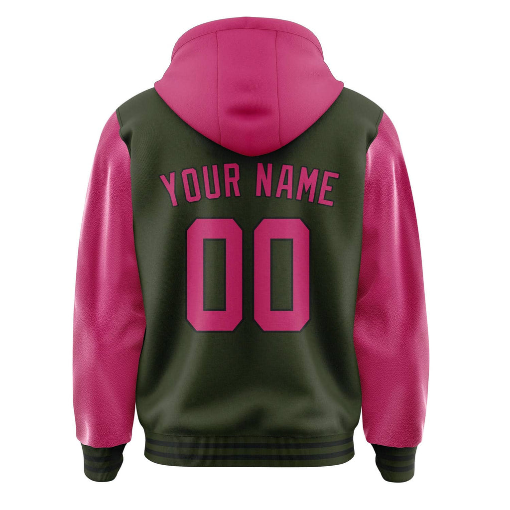 Custom Olive Pink Jacket