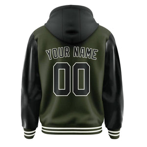 Custom Olive Black Jacket