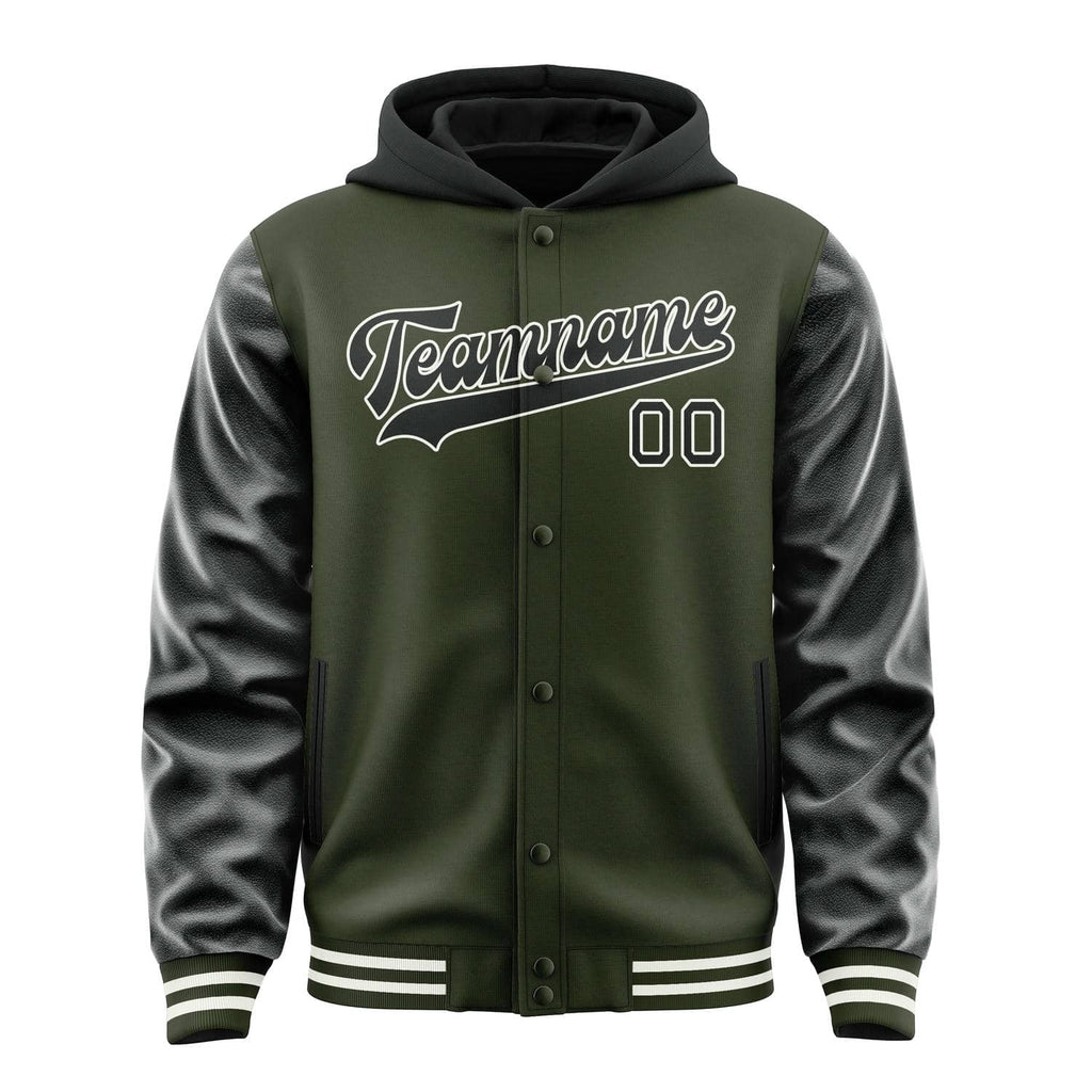 Custom Olive Black Jacket