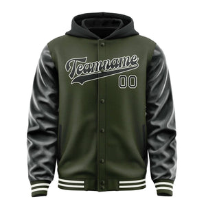 Custom Olive Black Jacket