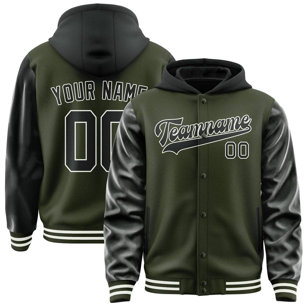 Custom Olive Black Jacket