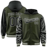 Custom Olive Black Jacket