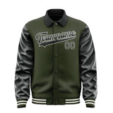Custom Olive Black Jacket