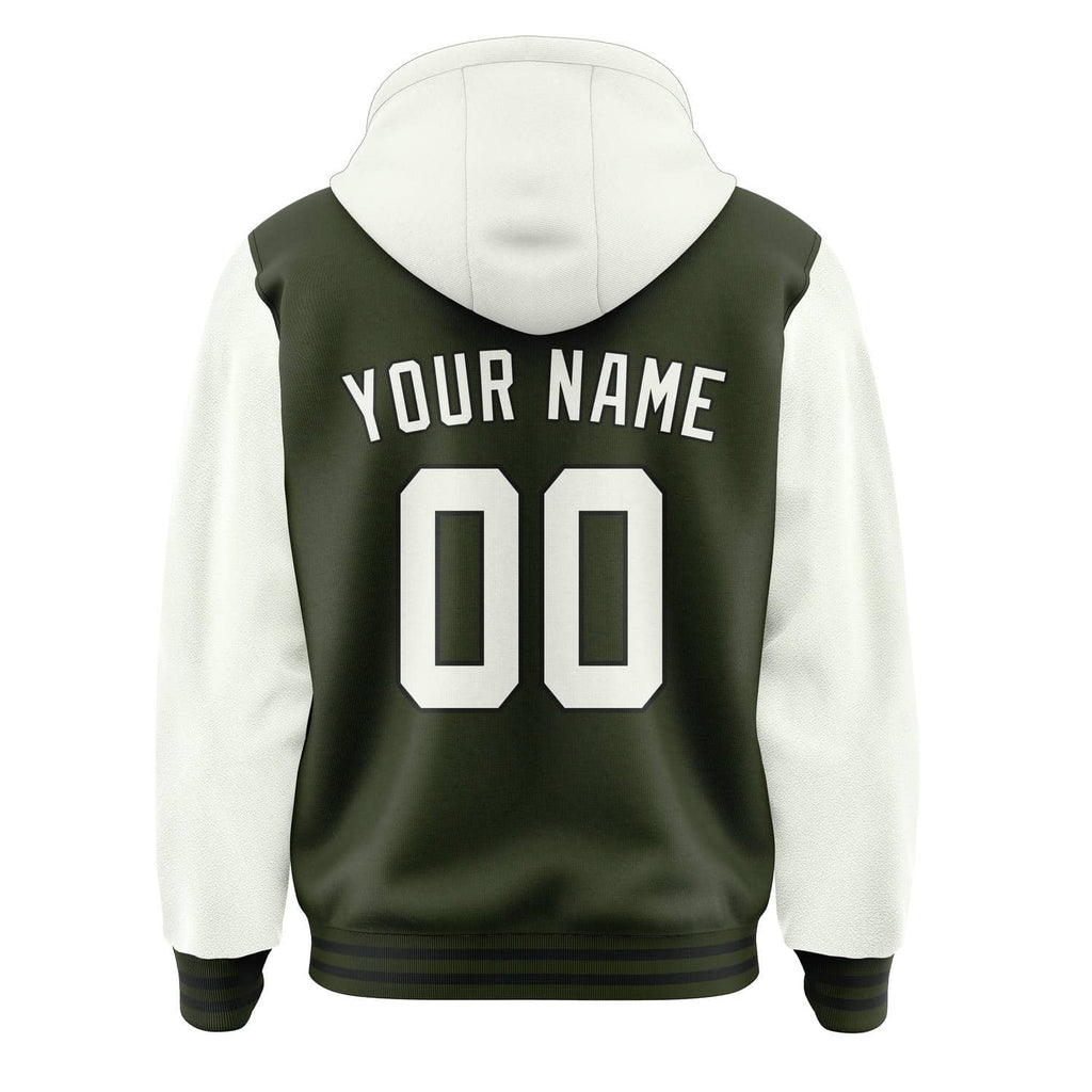 Custom Olive White Jacket