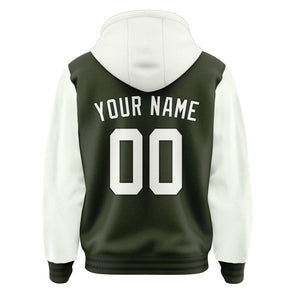 Custom Olive White Jacket