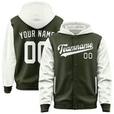 Custom Olive White Jacket