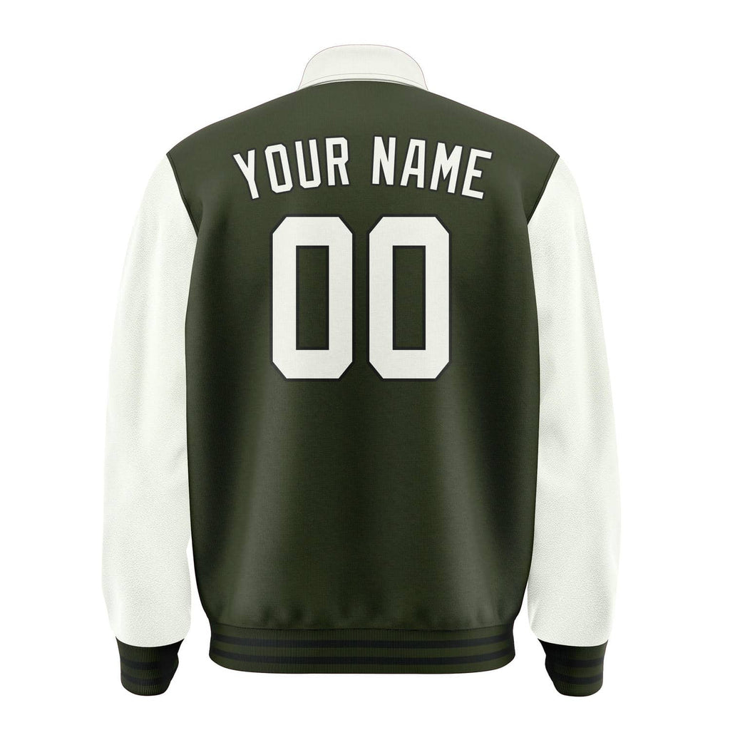 Custom Olive White Jacket