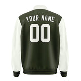Custom Olive White Jacket