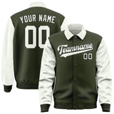 Custom Olive White Jacket