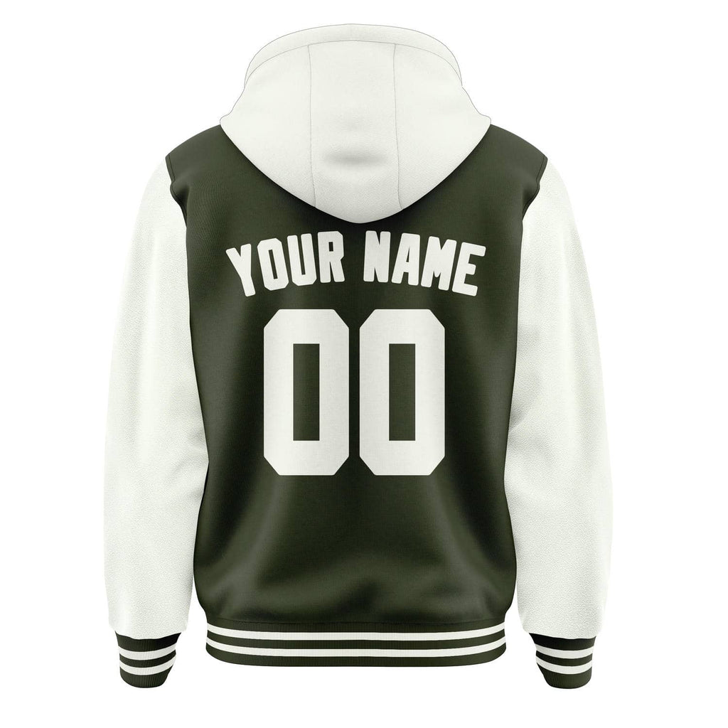 Custom Olive White Jacket