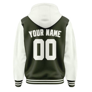 Custom Olive White Jacket