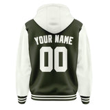 Custom Olive White Jacket