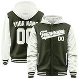 Custom Olive White Jacket