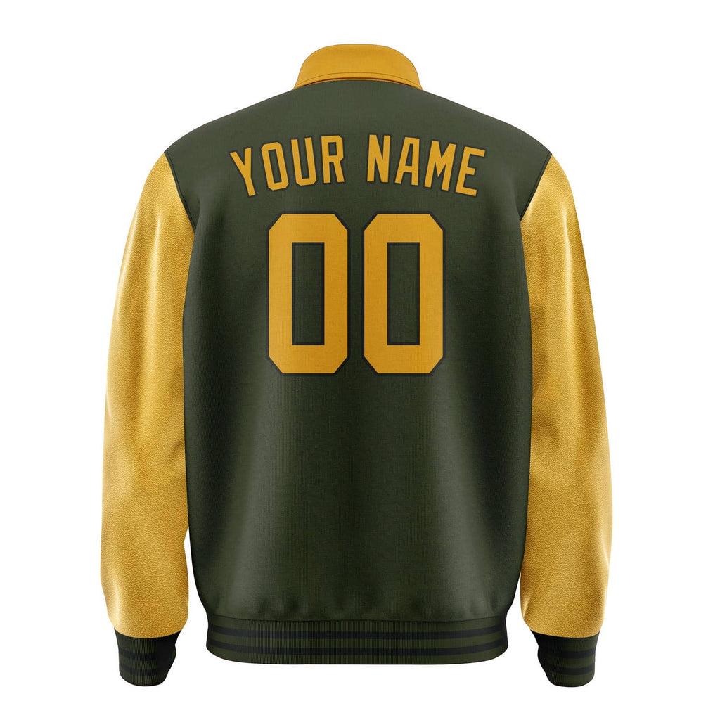 Custom Olive Yellow Jacket
