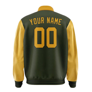 Custom Olive Yellow Jacket