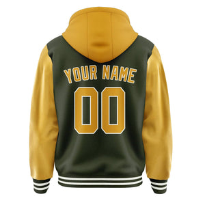 Custom Olive Yellow Jacket