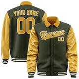Custom Olive Yellow Jacket