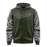 Custom Olive Dark Grey Jacket