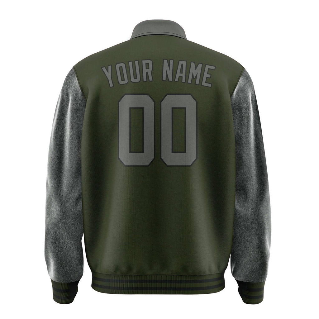 Custom Olive Dark Grey Jacket