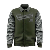 Custom Olive Dark Grey Jacket