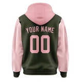 Custom Olive Light Pink Jacket