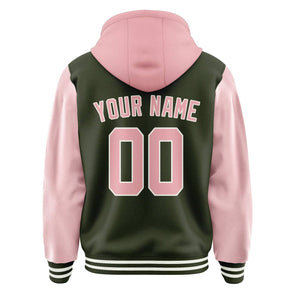 Custom Olive Light Pink Jacket
