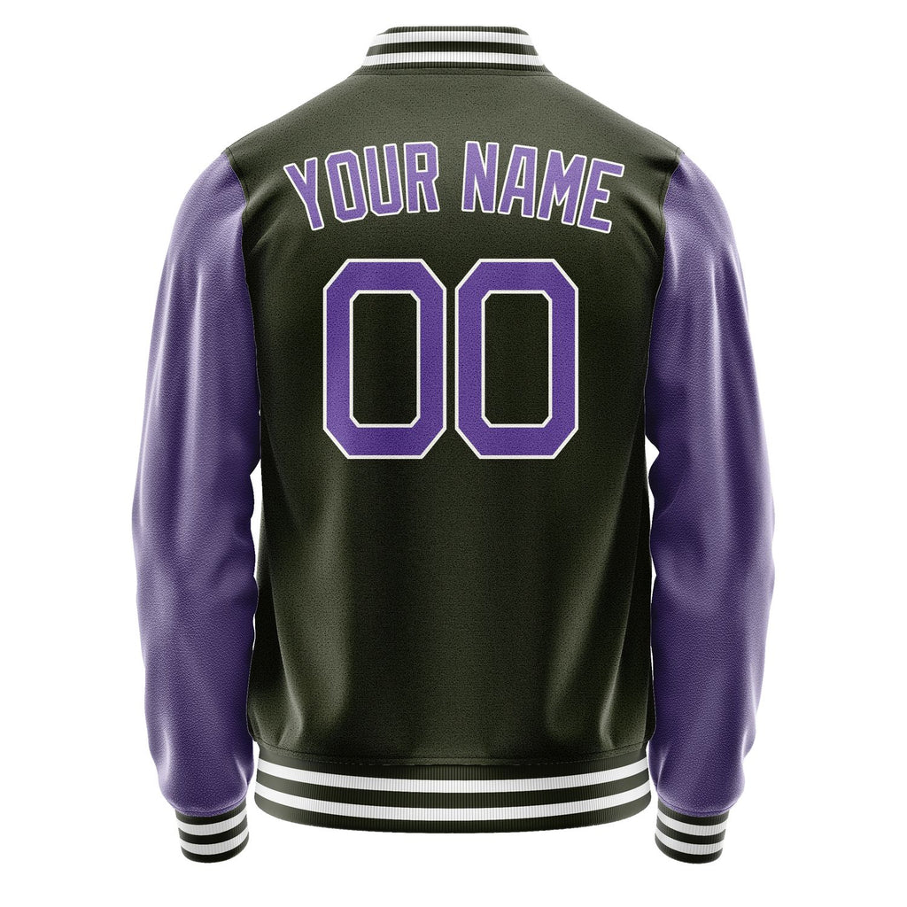 Custom Olive Light Purple Jacket JA0202230218B21823