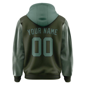 Custom Olive Blue Green Jacket