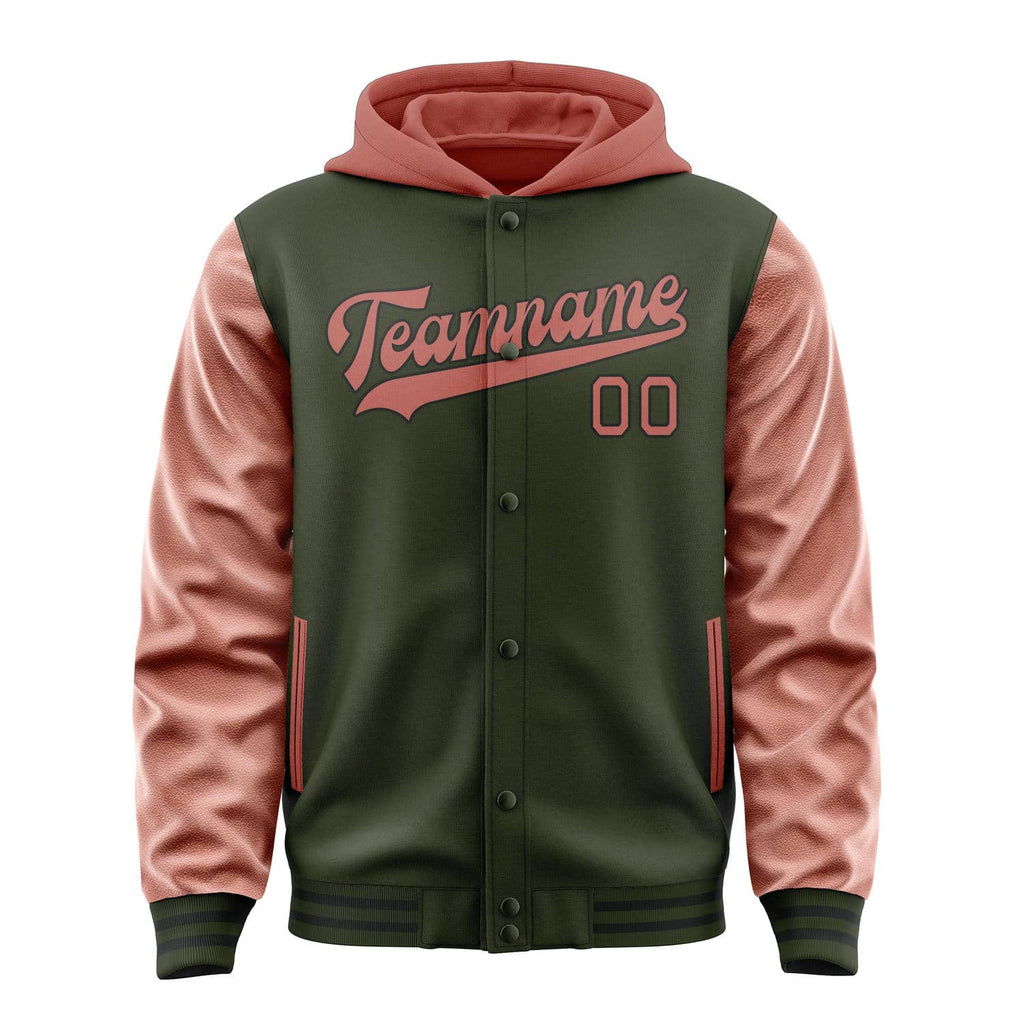 Custom Olive Copper Rose Jacket