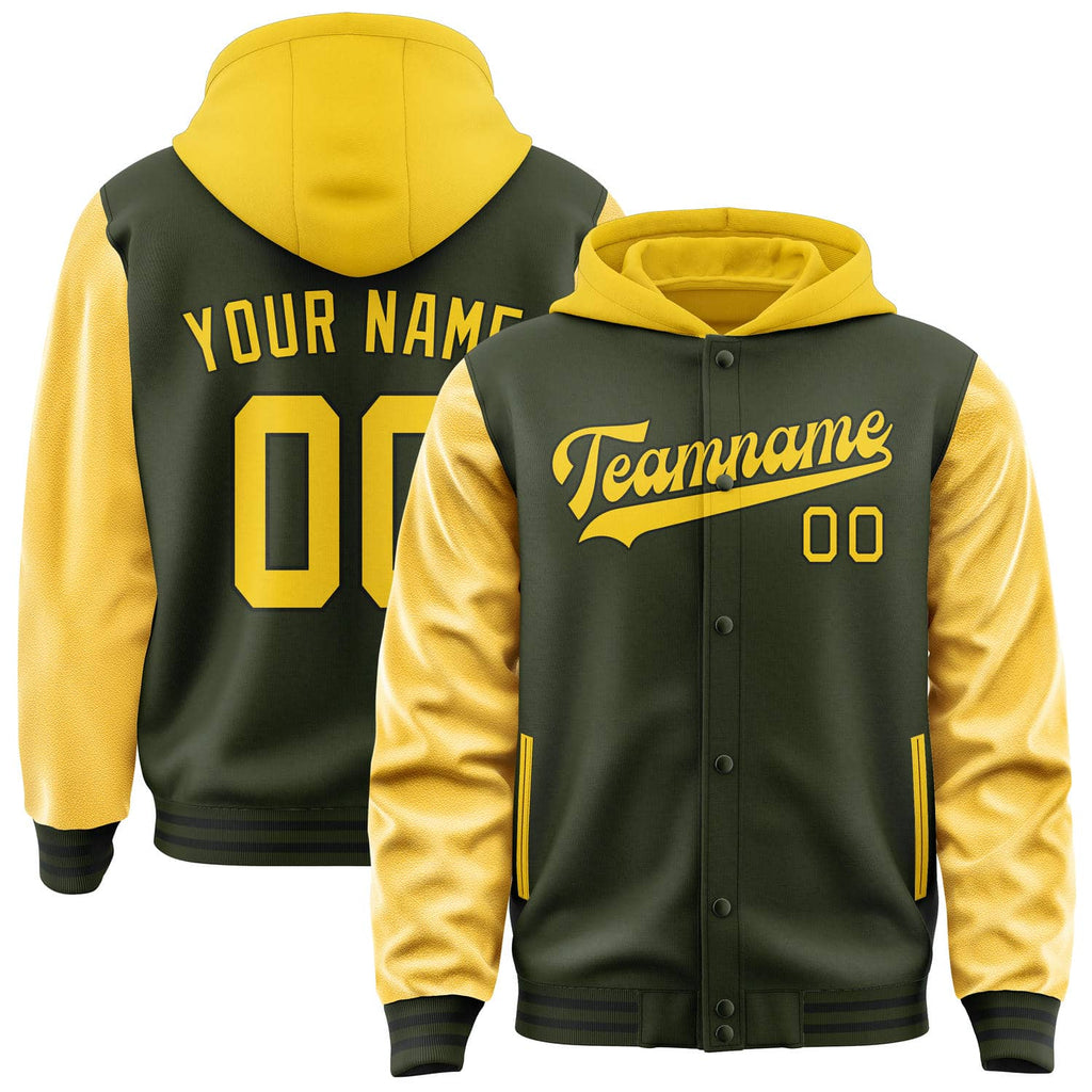 Custom Olive Gold Jacket