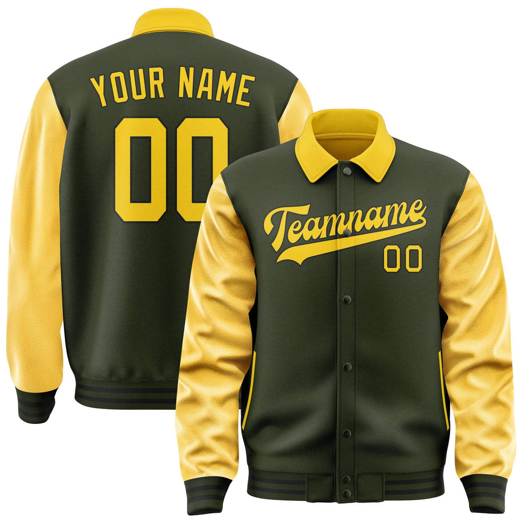 Custom Olive Gold Jacket