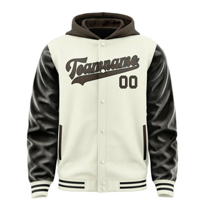 Custom Cream Brown Jacket