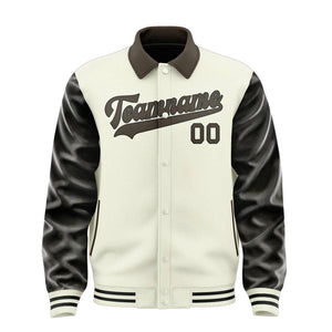 Custom Cream Brown Jacket