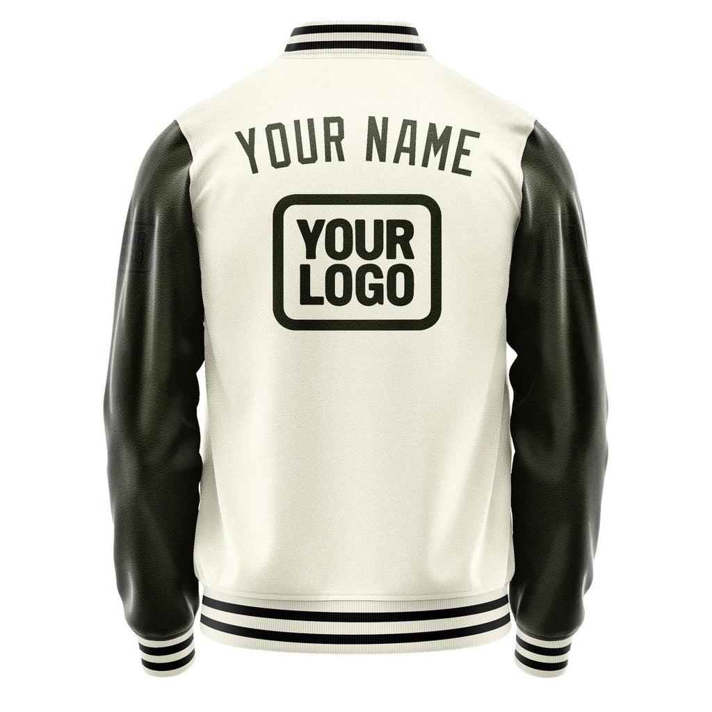 Custom Cream Olive Jacket JA030302031717020217