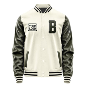 Custom Cream Olive Jacket JA030302031717020217