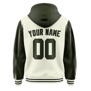 Custom Cream Olive Jacket