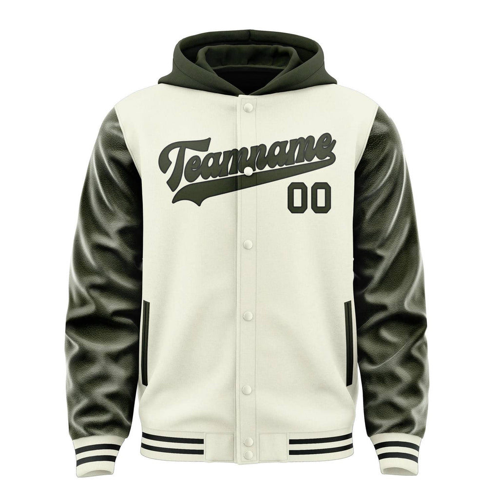 Custom Cream Olive Jacket
