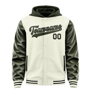 Custom Cream Olive Jacket