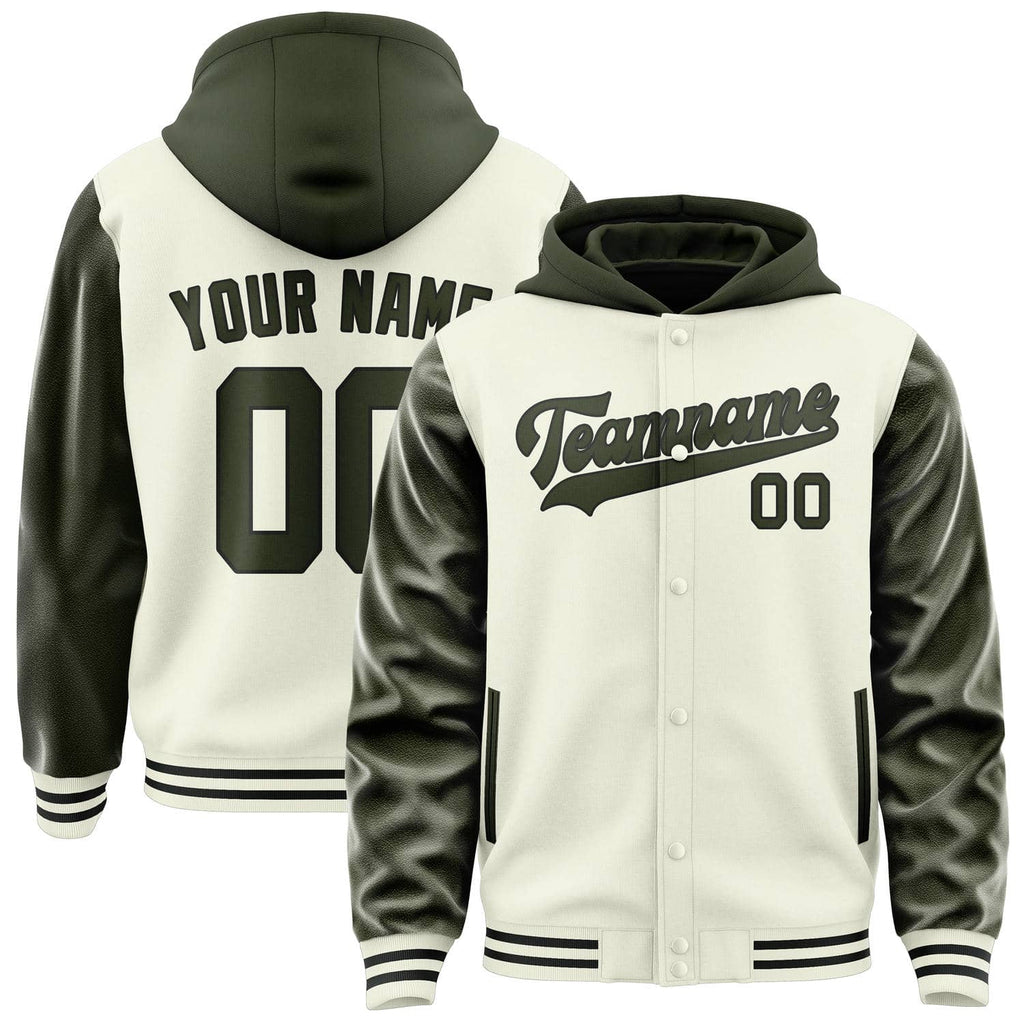 Custom Cream Olive Jacket