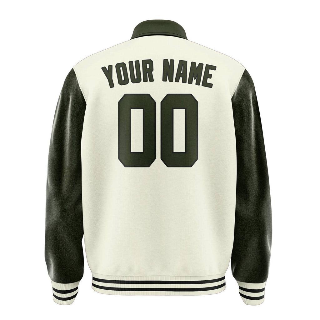 Custom Cream Olive Jacket
