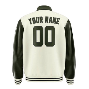Custom Cream Olive Jacket