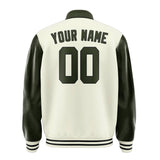Custom Cream Olive Jacket